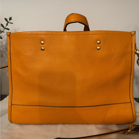Coach Dempsey Carryall in Sunbeam Orange Pebble Leather main image 4